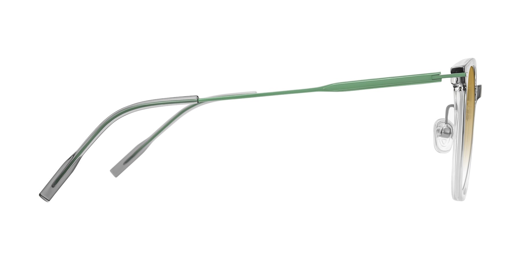 Side of Oonk in Gradient Light Gray/Clear with Champagne Gradient Lenses