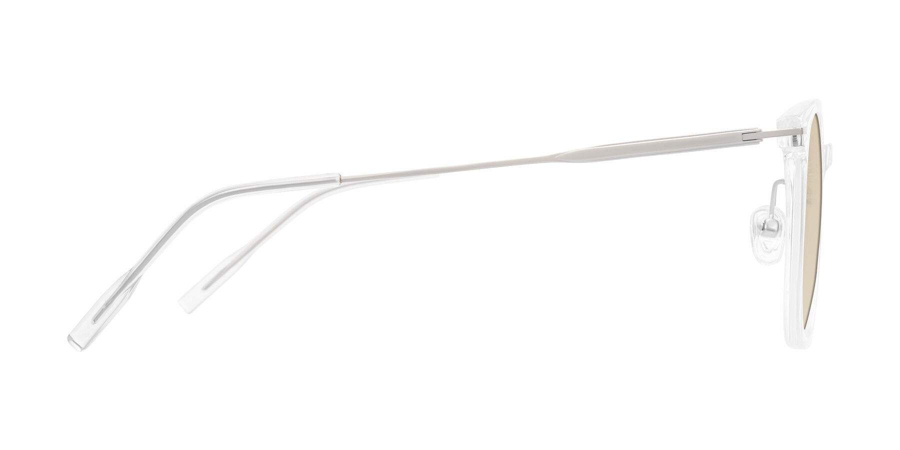 Side of Oonk in Clear with Light Brown Tinted Lenses