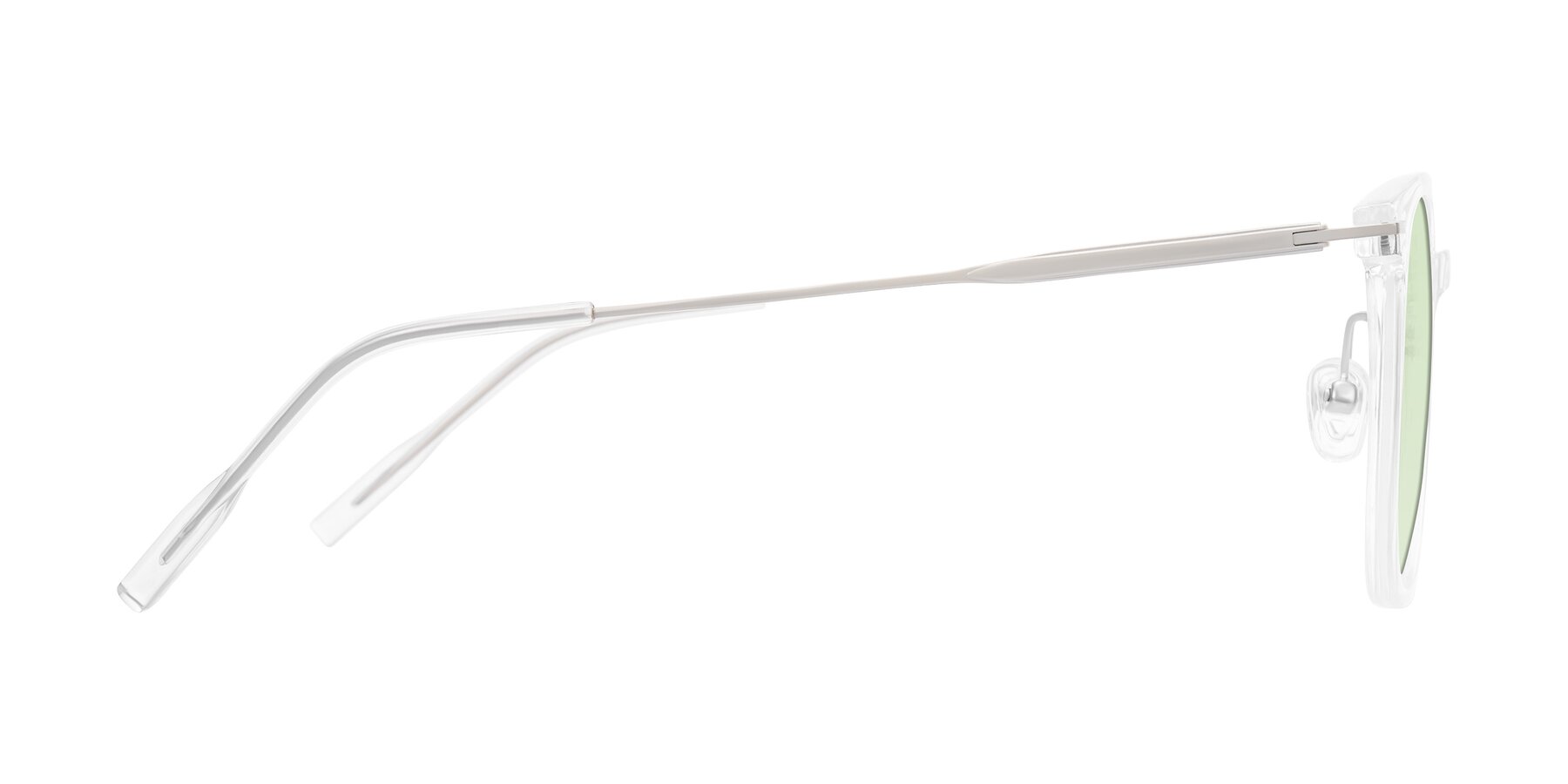 Side of Oonk in Clear with Light Green Tinted Lenses