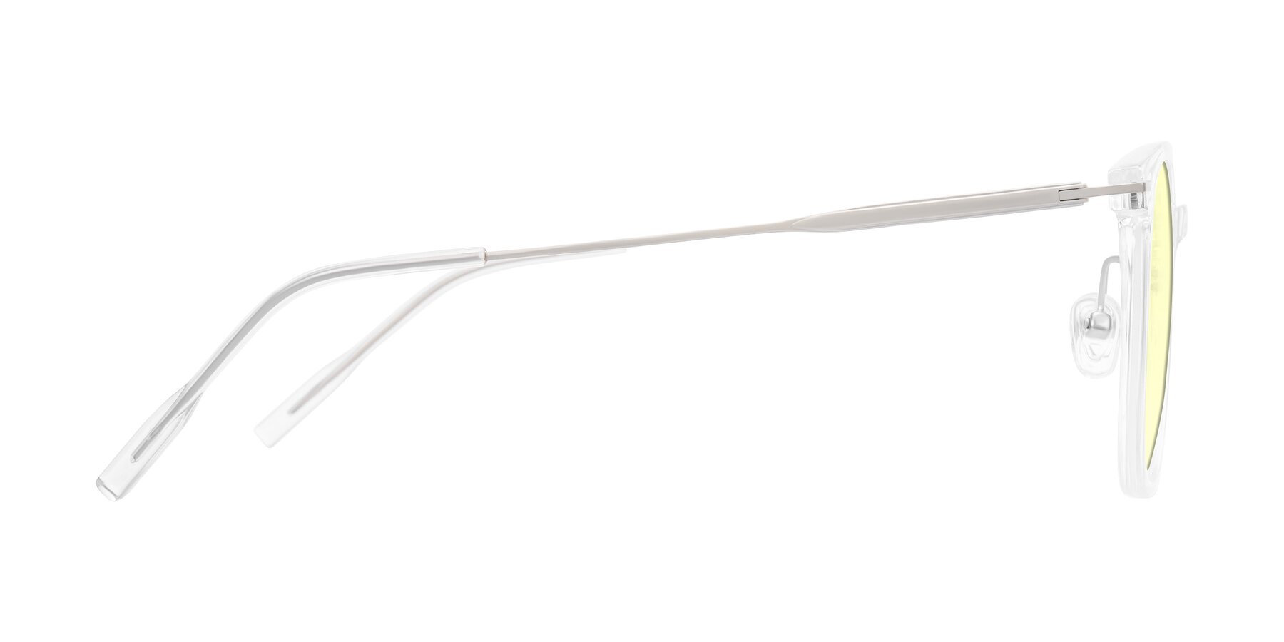 Side of Oonk in Clear with Light Yellow Tinted Lenses