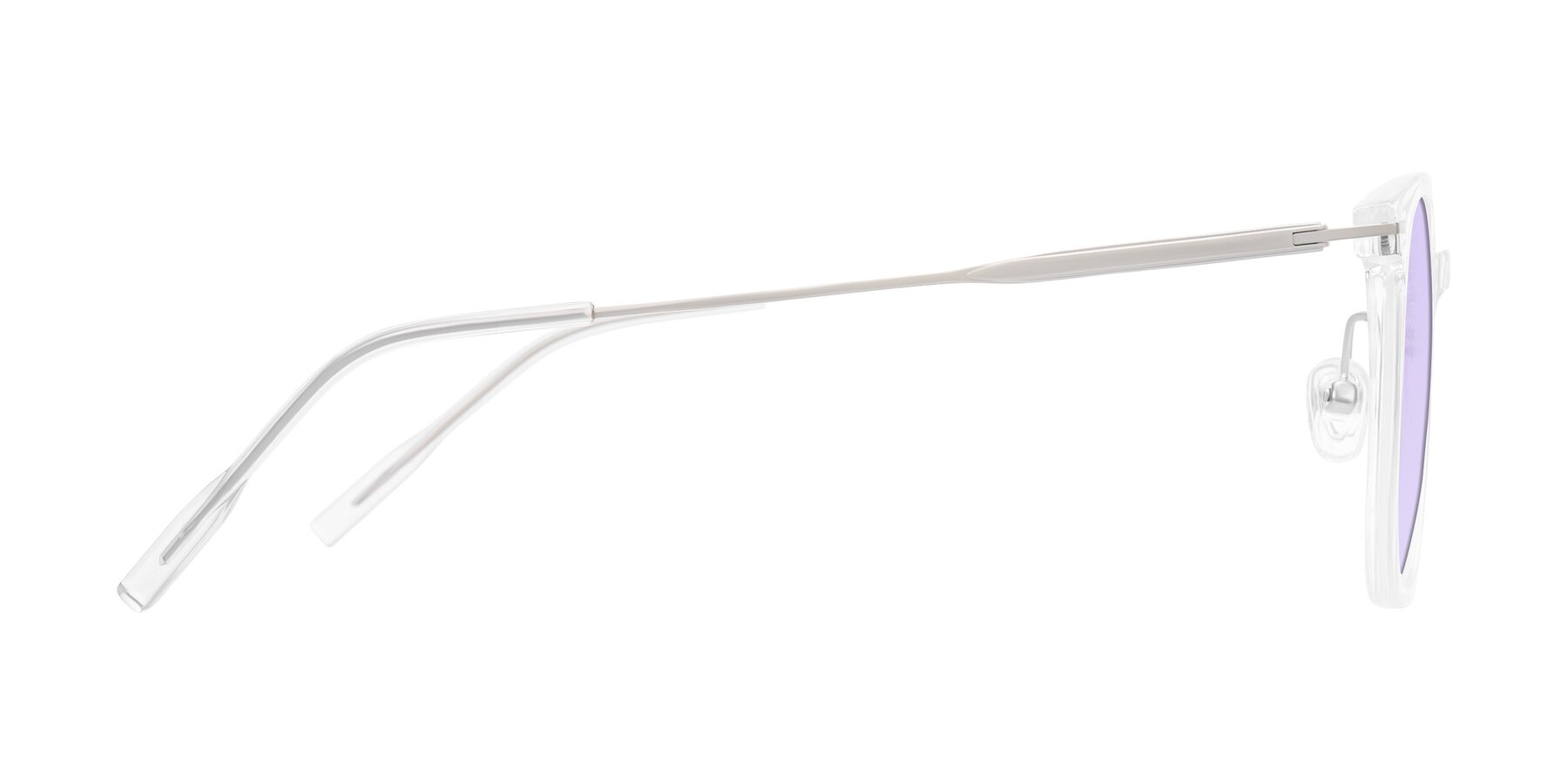 Side of Oonk in Clear with Light Purple Tinted Lenses
