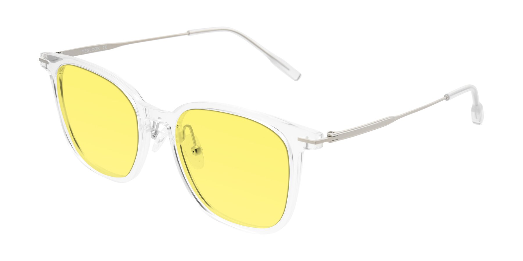 Angle of Oonk in Clear with Medium Yellow Tinted Lenses