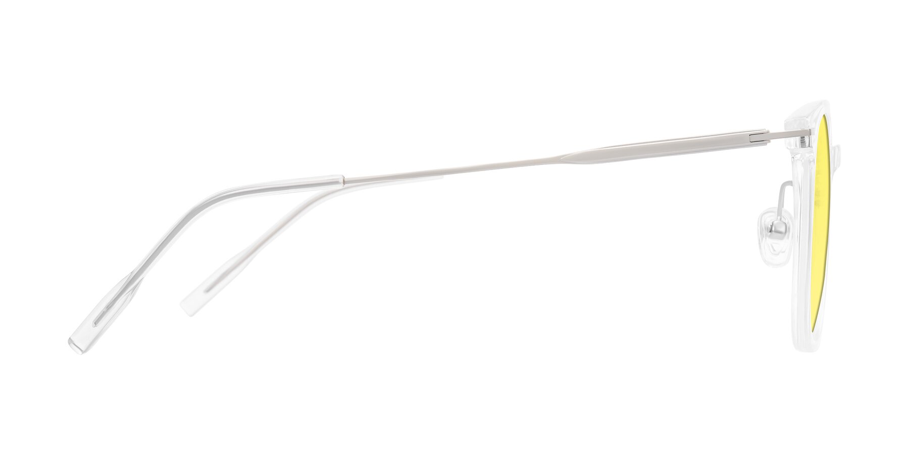 Side of Oonk in Clear with Medium Yellow Tinted Lenses
