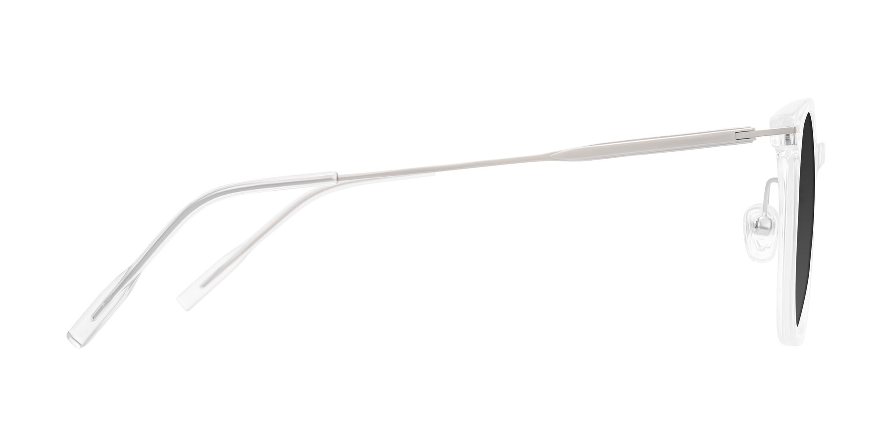 Side of Oonk in Clear with Gray Tinted Lenses