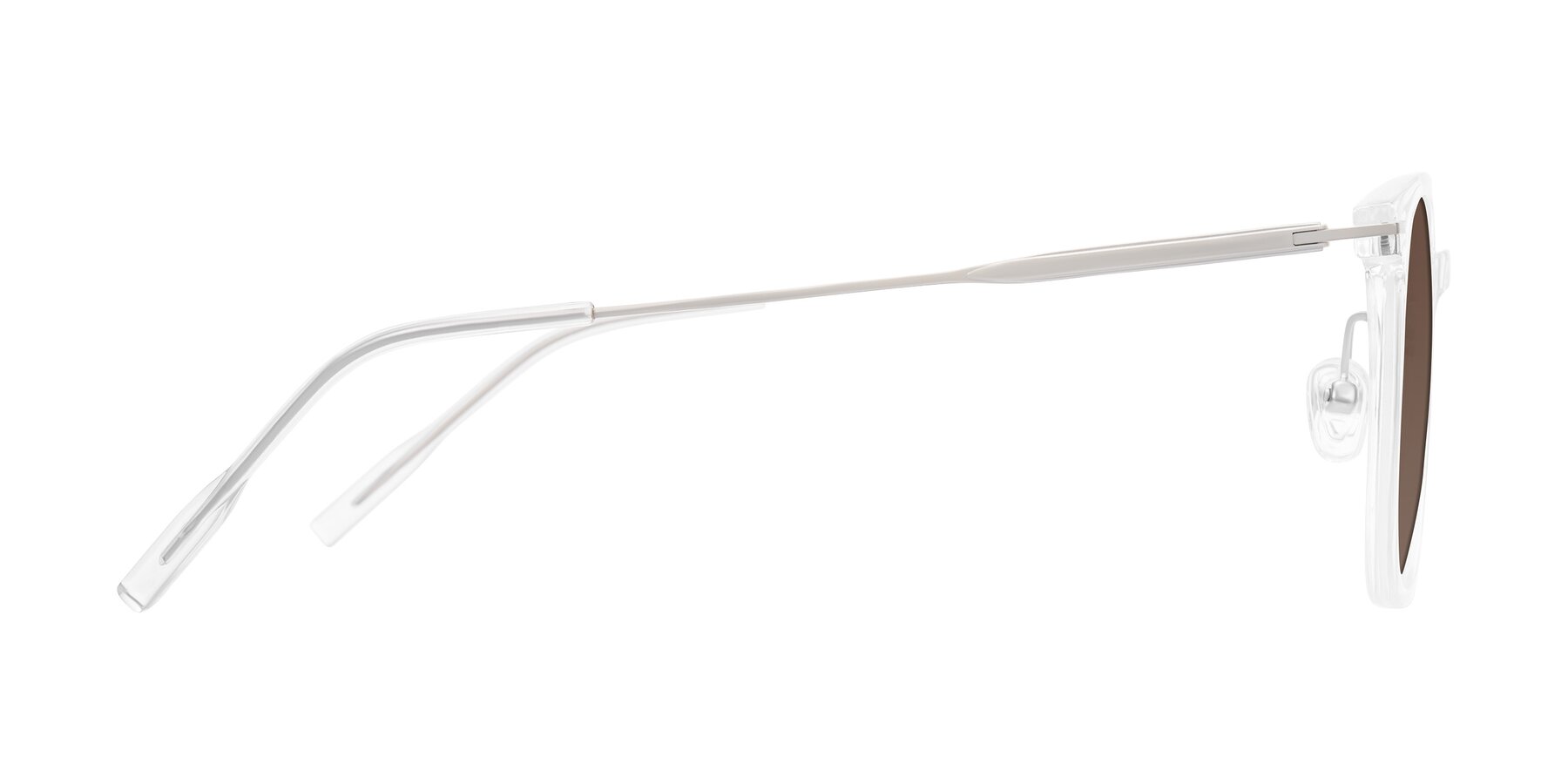 Side of Oonk in Clear with Brown Tinted Lenses