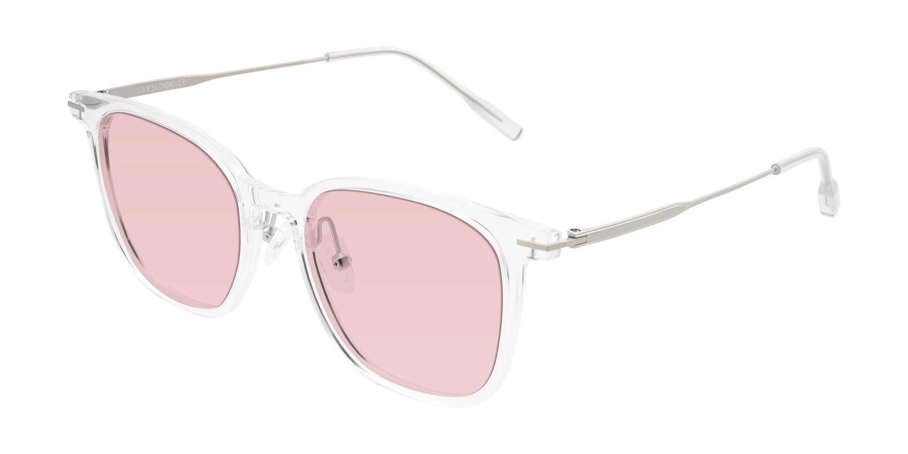 Angle of Oonk in Clear with Light Garnet Tinted Lenses