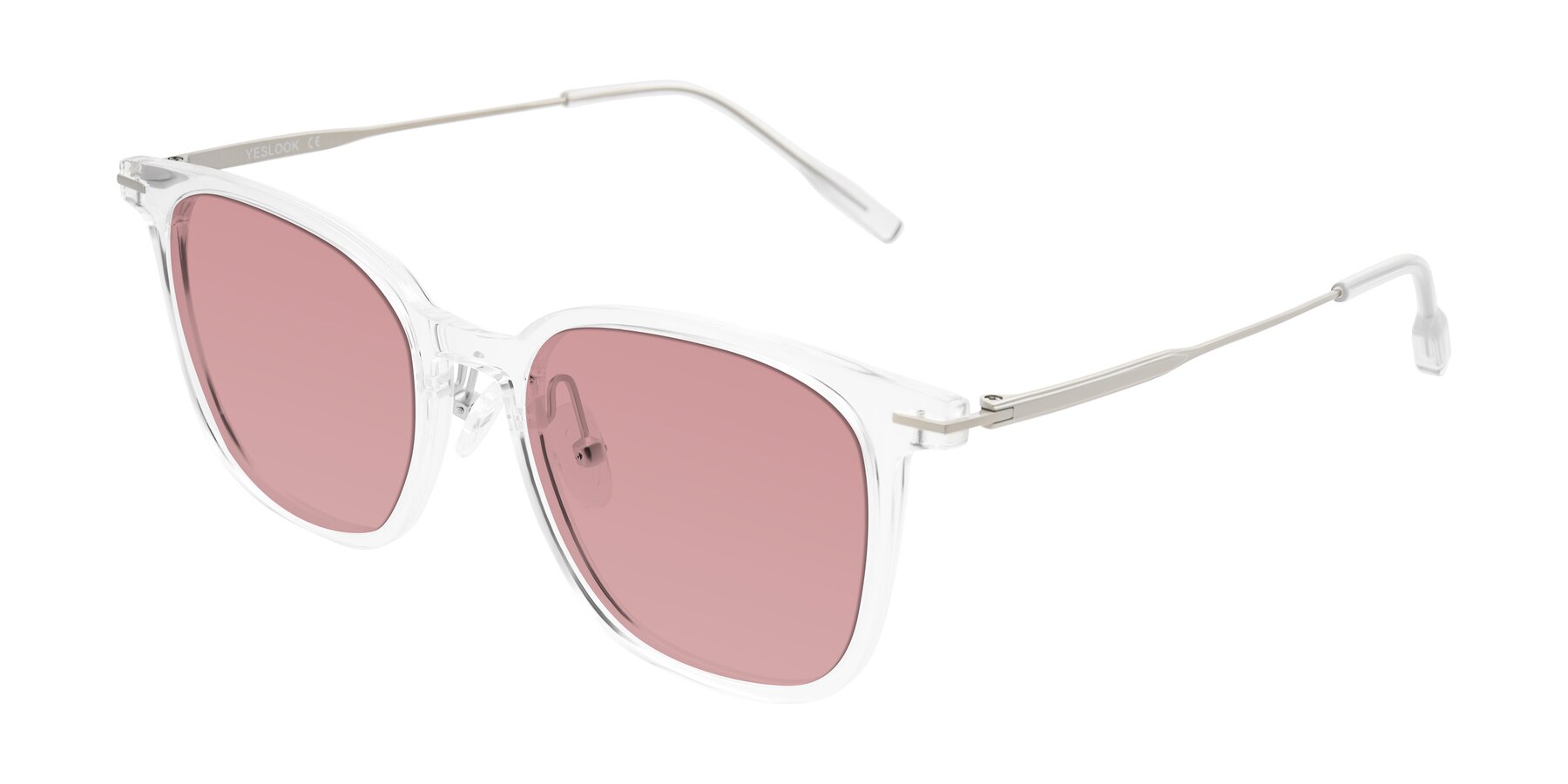Angle of Oonk in Clear with Medium Garnet Tinted Lenses