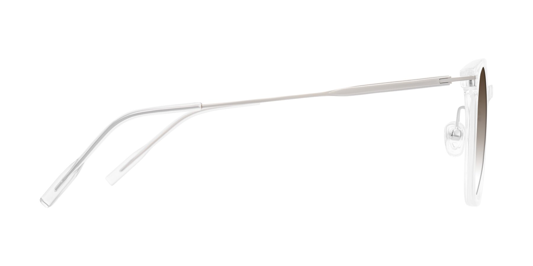 Side of Oonk in Clear with Brown Gradient Lenses