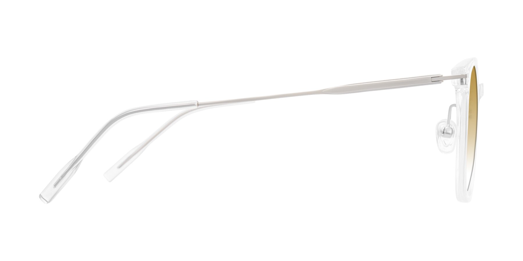 Side of Oonk in Clear with Champagne Gradient Lenses