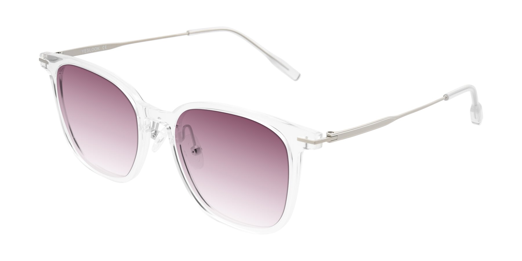 Angle of Oonk in Clear with Wine Gradient Lenses