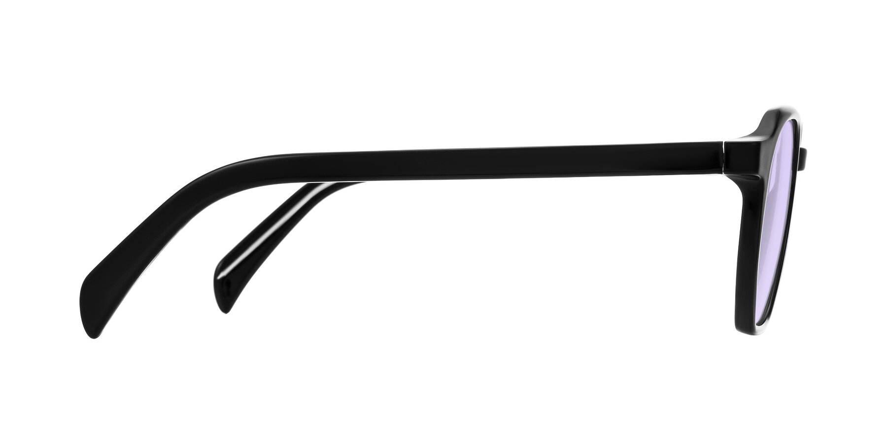 Side of McKown in Black with Light Purple Tinted Lenses