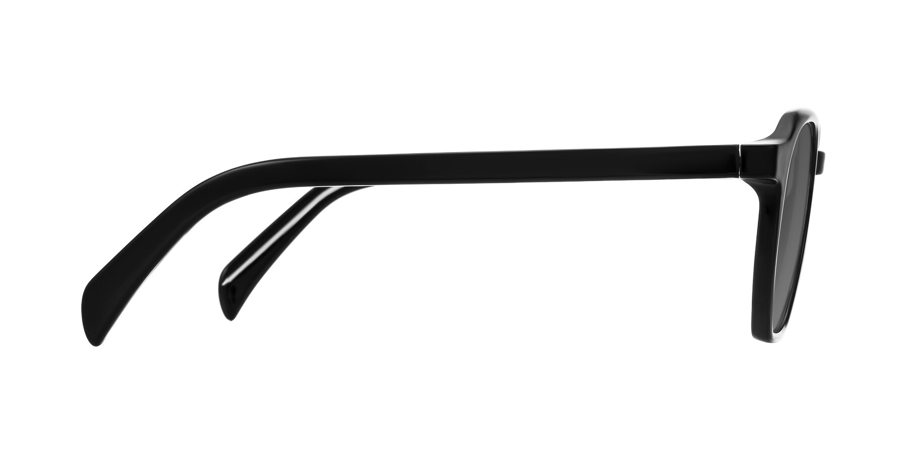 Side of McKown in Black with Medium Gray Tinted Lenses