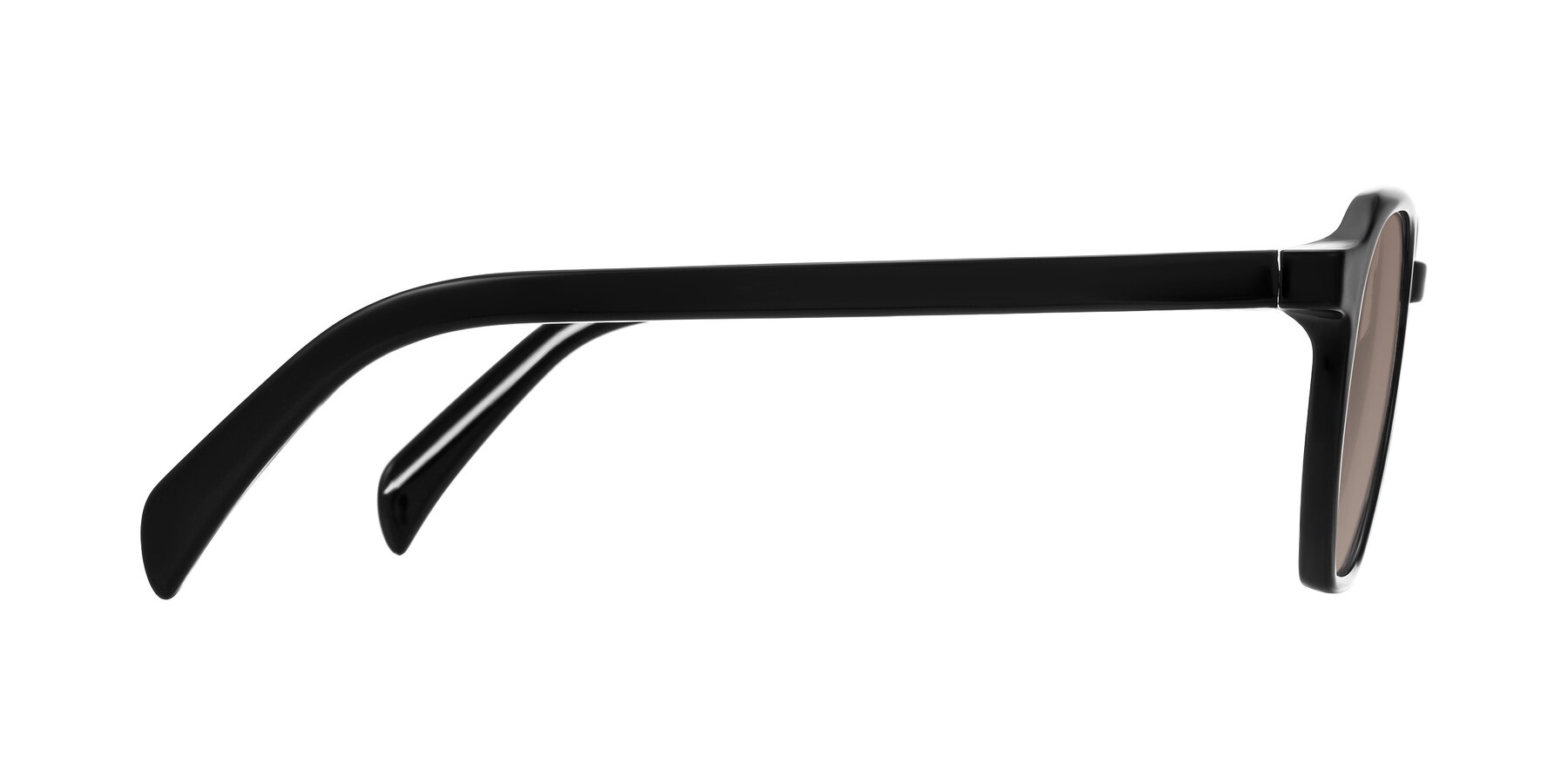 Side of McKown in Black with Medium Brown Tinted Lenses