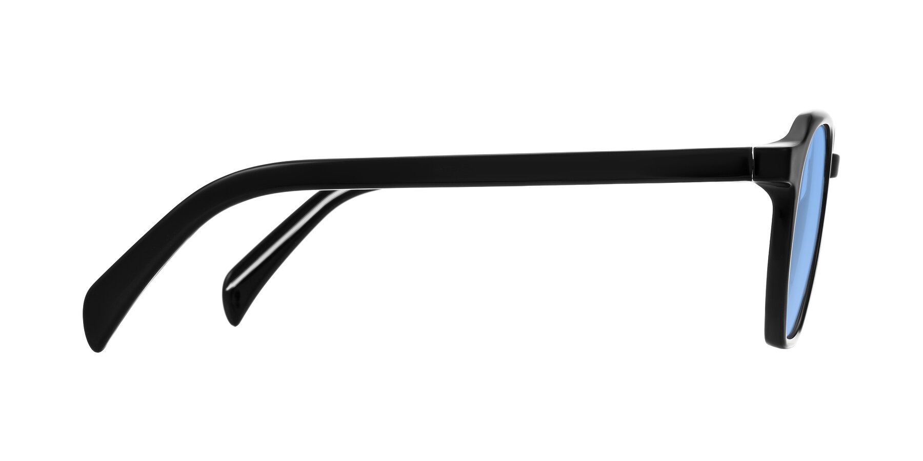Side of McKown in Black with Medium Blue Tinted Lenses