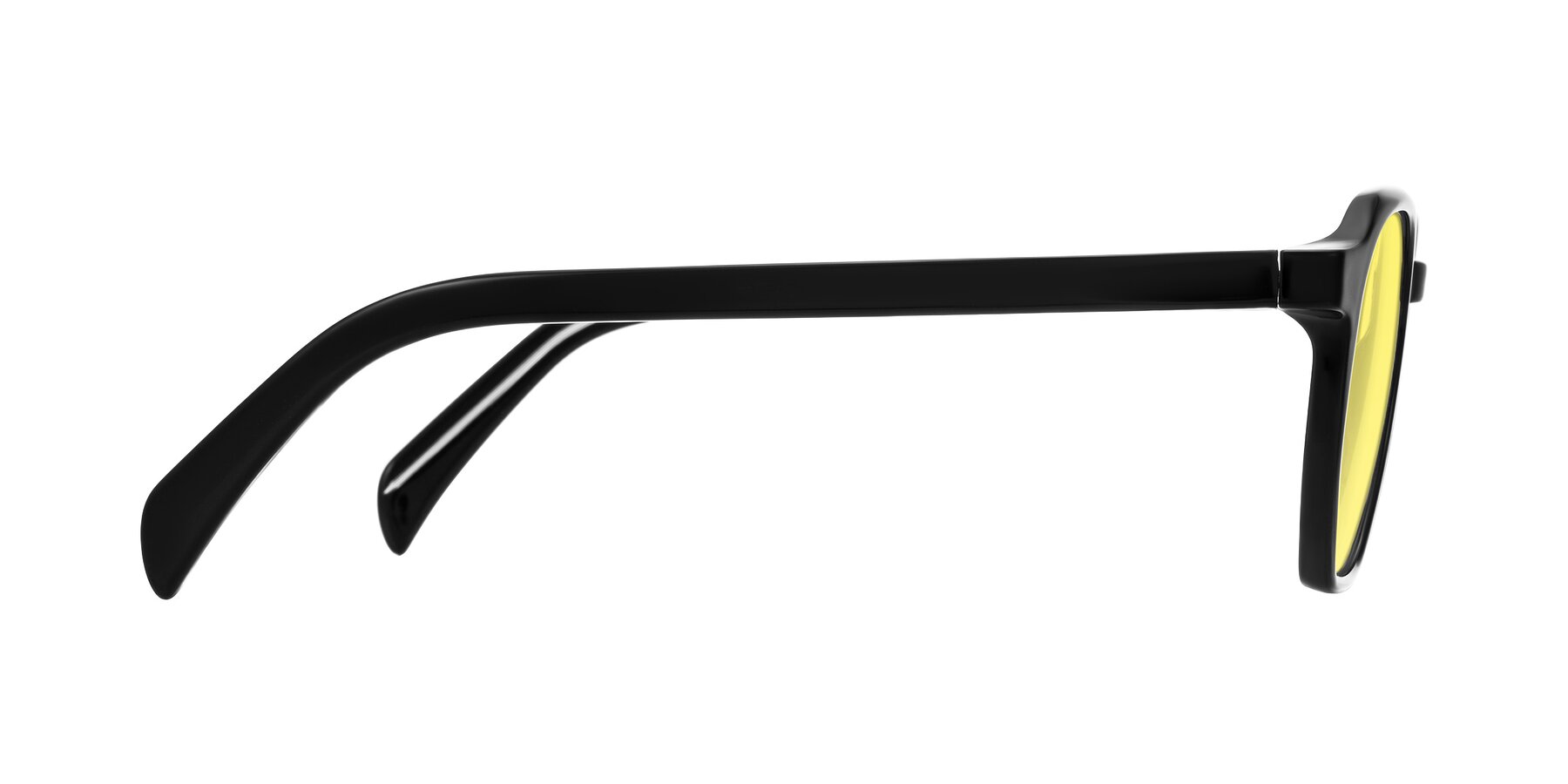Side of McKown in Black with Medium Yellow Tinted Lenses