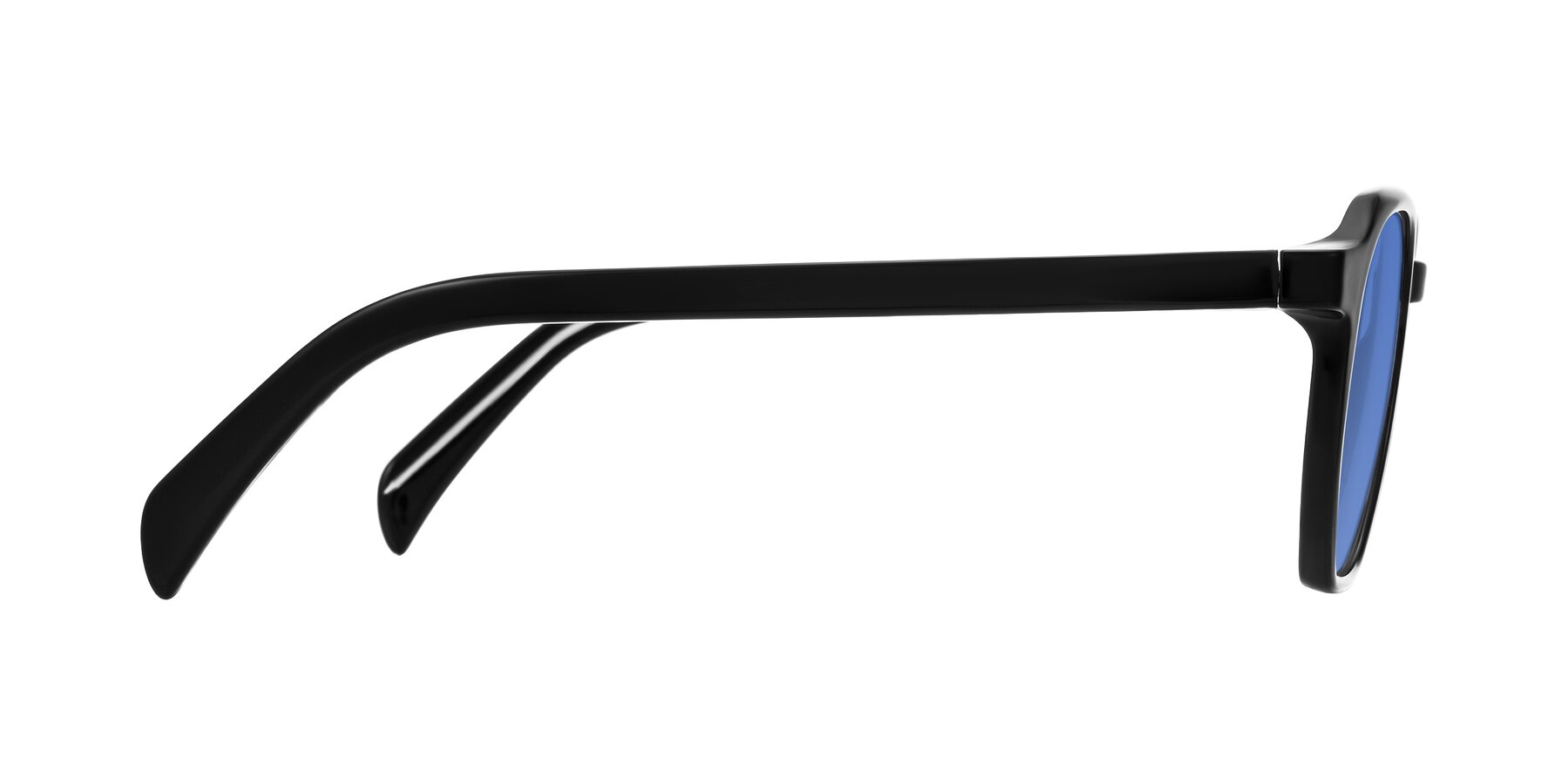 Side of McKown in Black with Blue Tinted Lenses