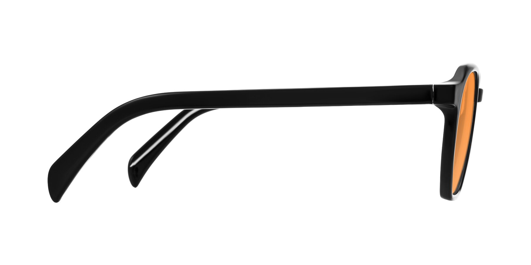 Side of McKown in Black with Orange Tinted Lenses