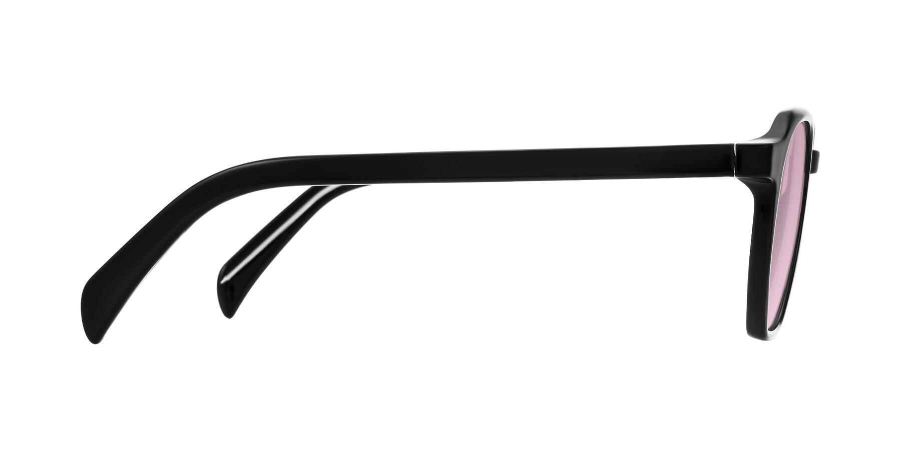 Side of McKown in Black with Light Wine Tinted Lenses