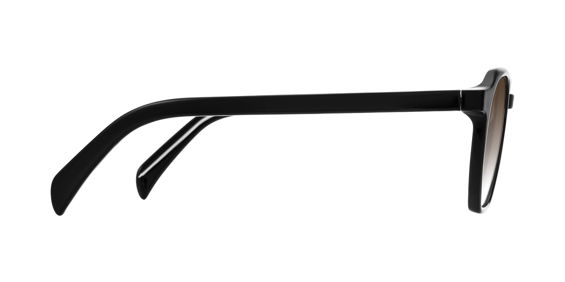 Side of McKown in Black with Brown Gradient Lenses