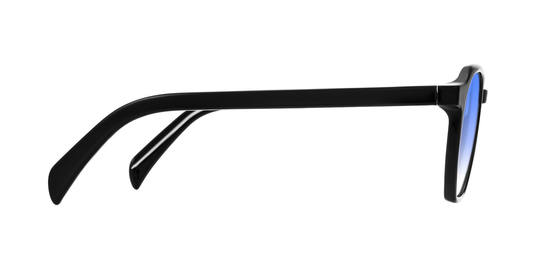 Side of McKown in Black with Blue Gradient Lenses
