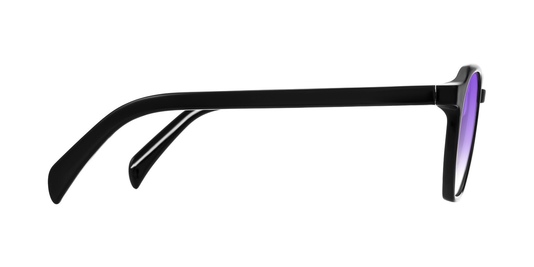 Side of McKown in Black with Purple Gradient Lenses