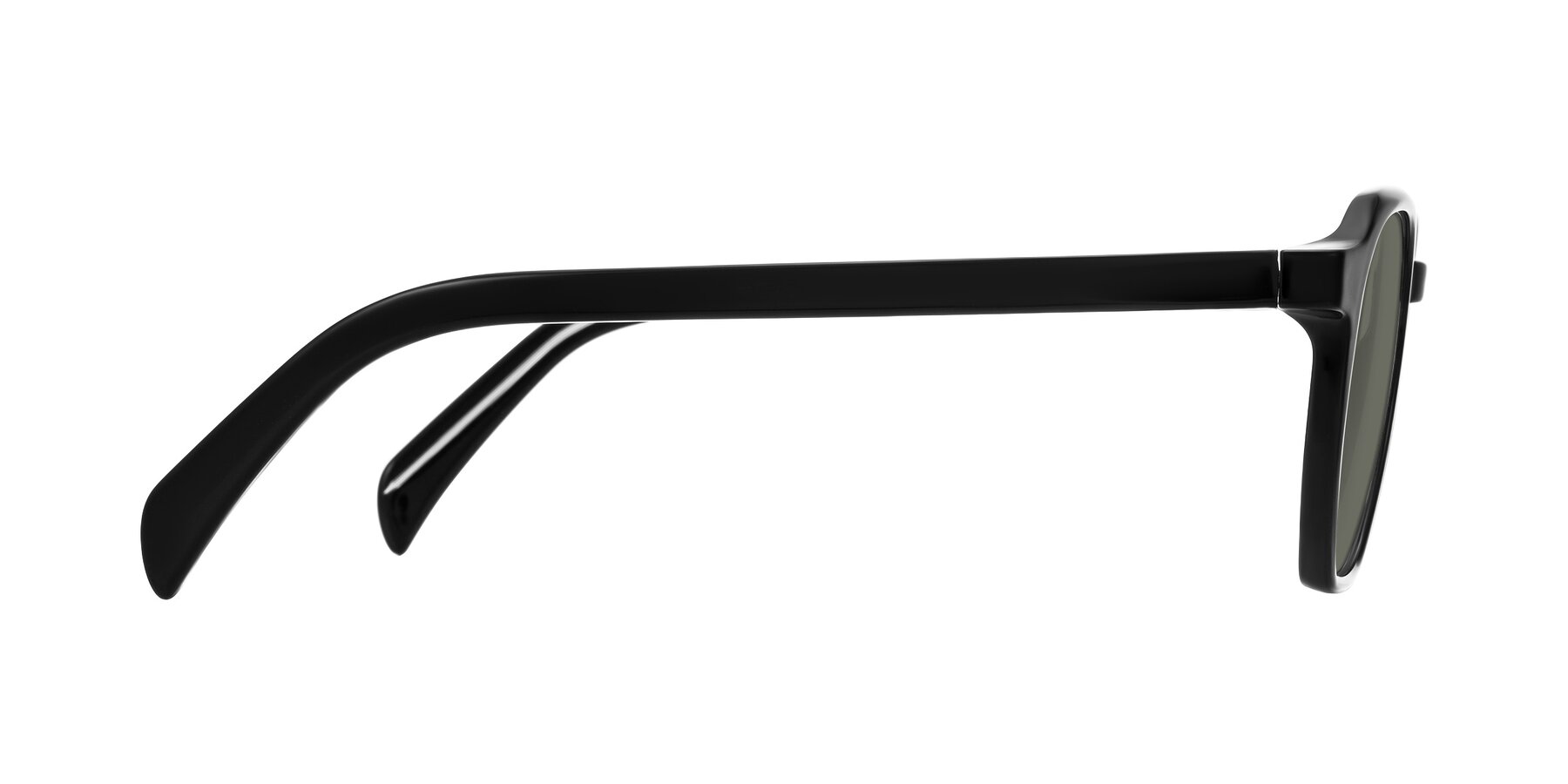 Side of McKown in Black with Gray Polarized Lenses