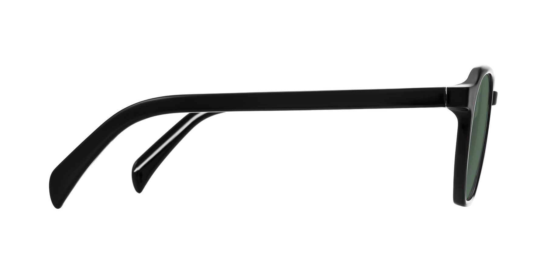 Side of McKown in Black with Green Polarized Lenses