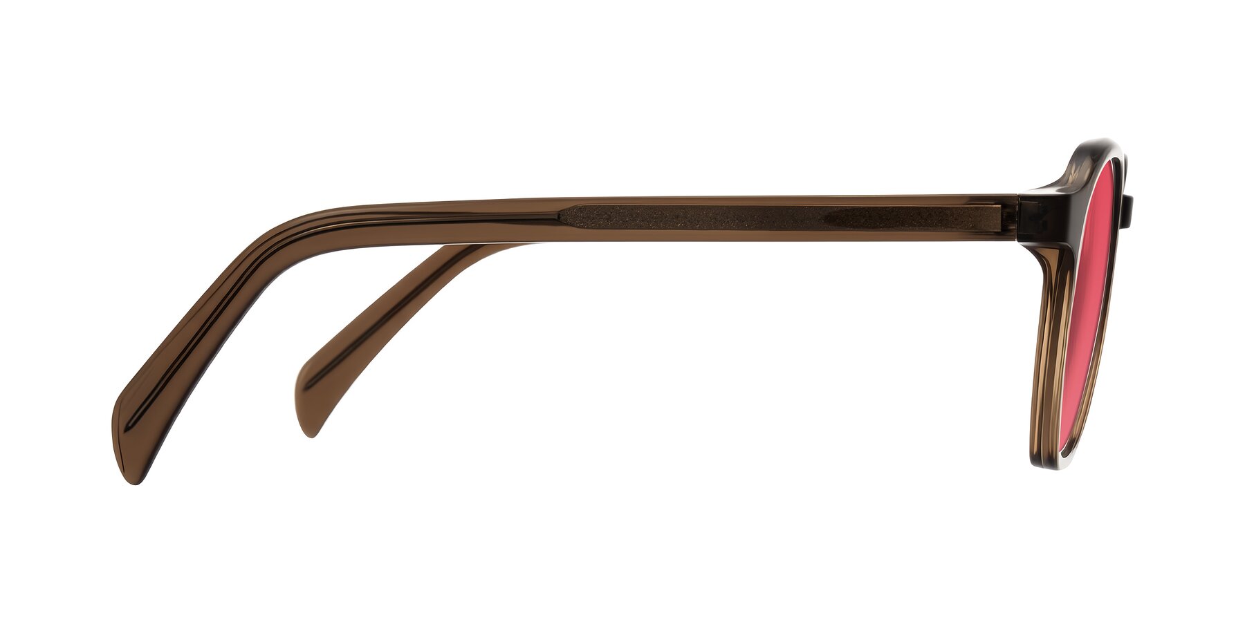 Side of McKown in Brown with Red Tinted Lenses