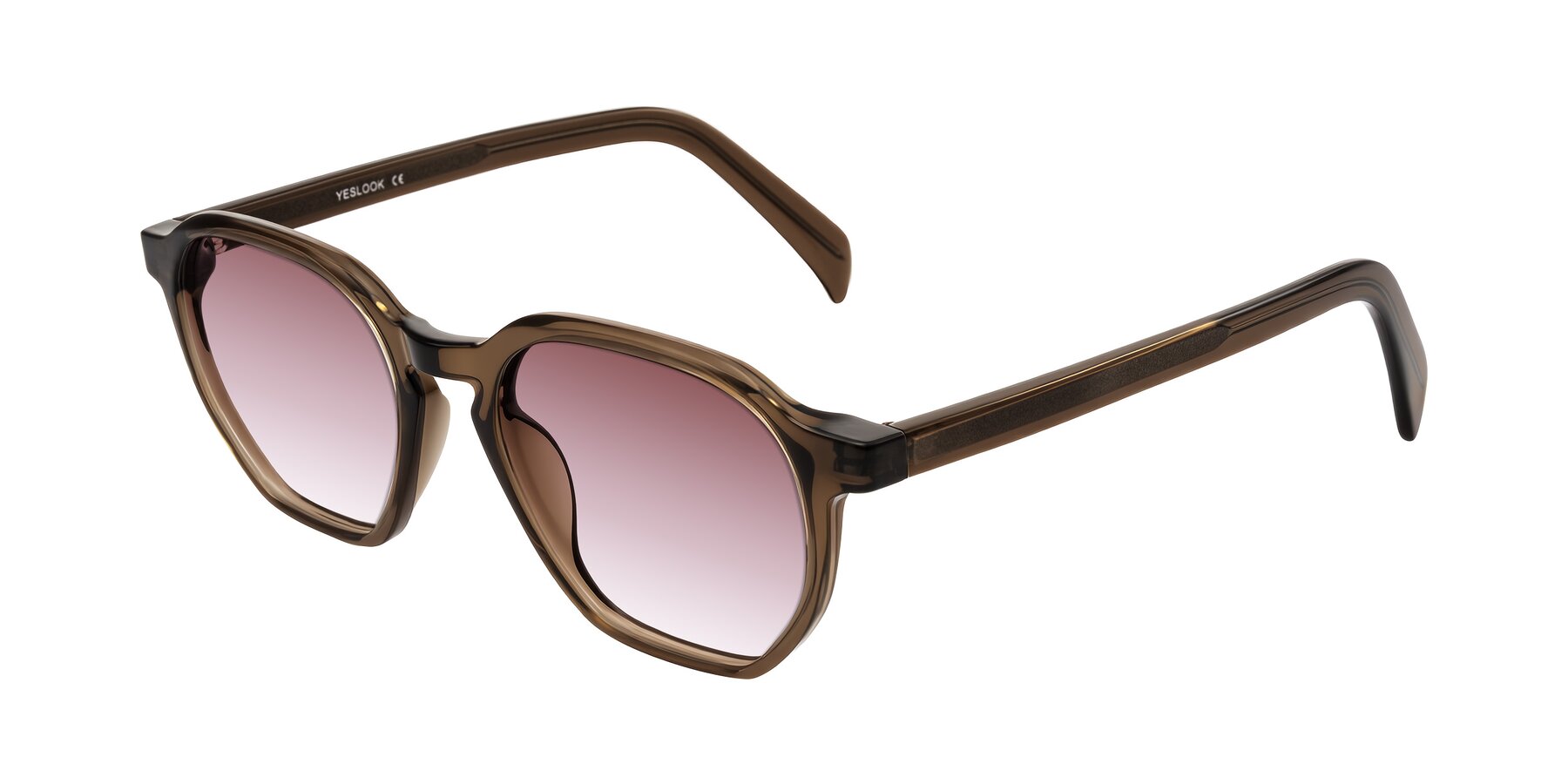 Angle of McKown in Brown with Garnet Gradient Lenses