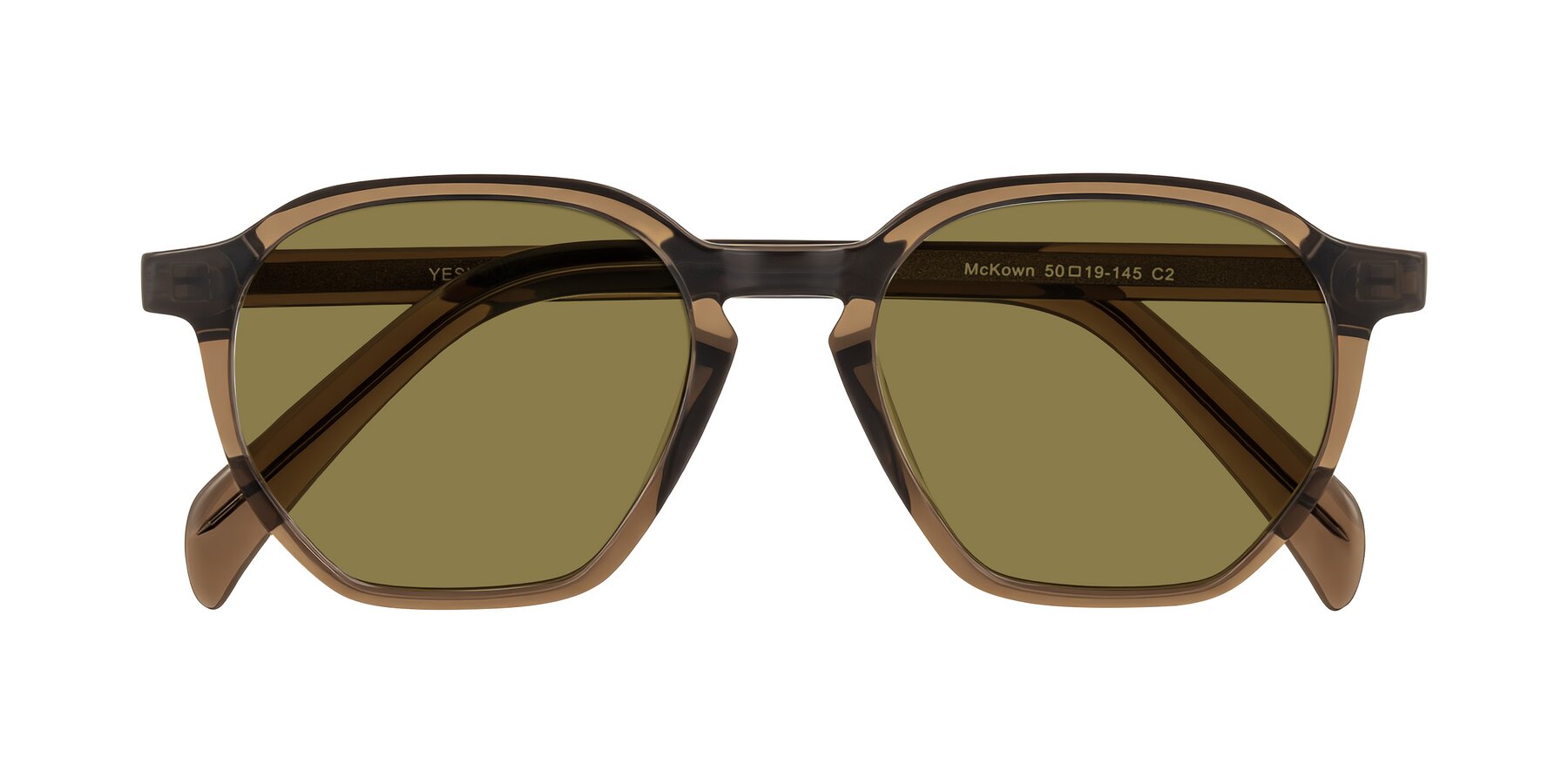 Folded Front of McKown in Brown with Brown Polarized Lenses