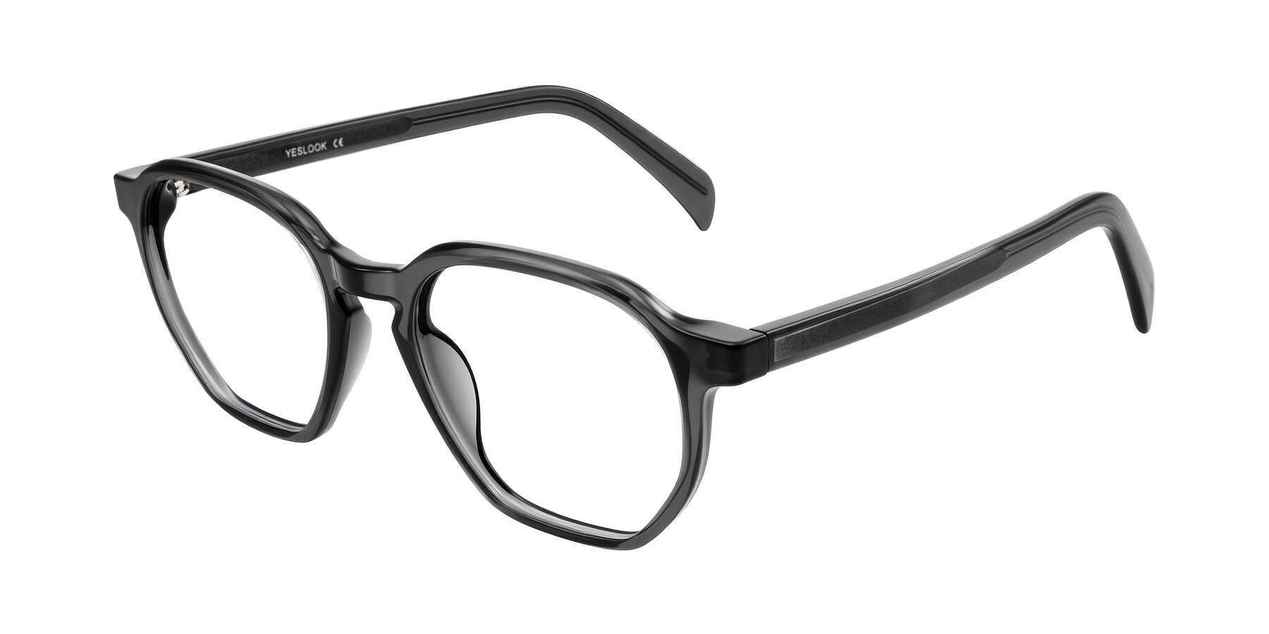 Angle of McKown in Gray with Clear Eyeglass Lenses