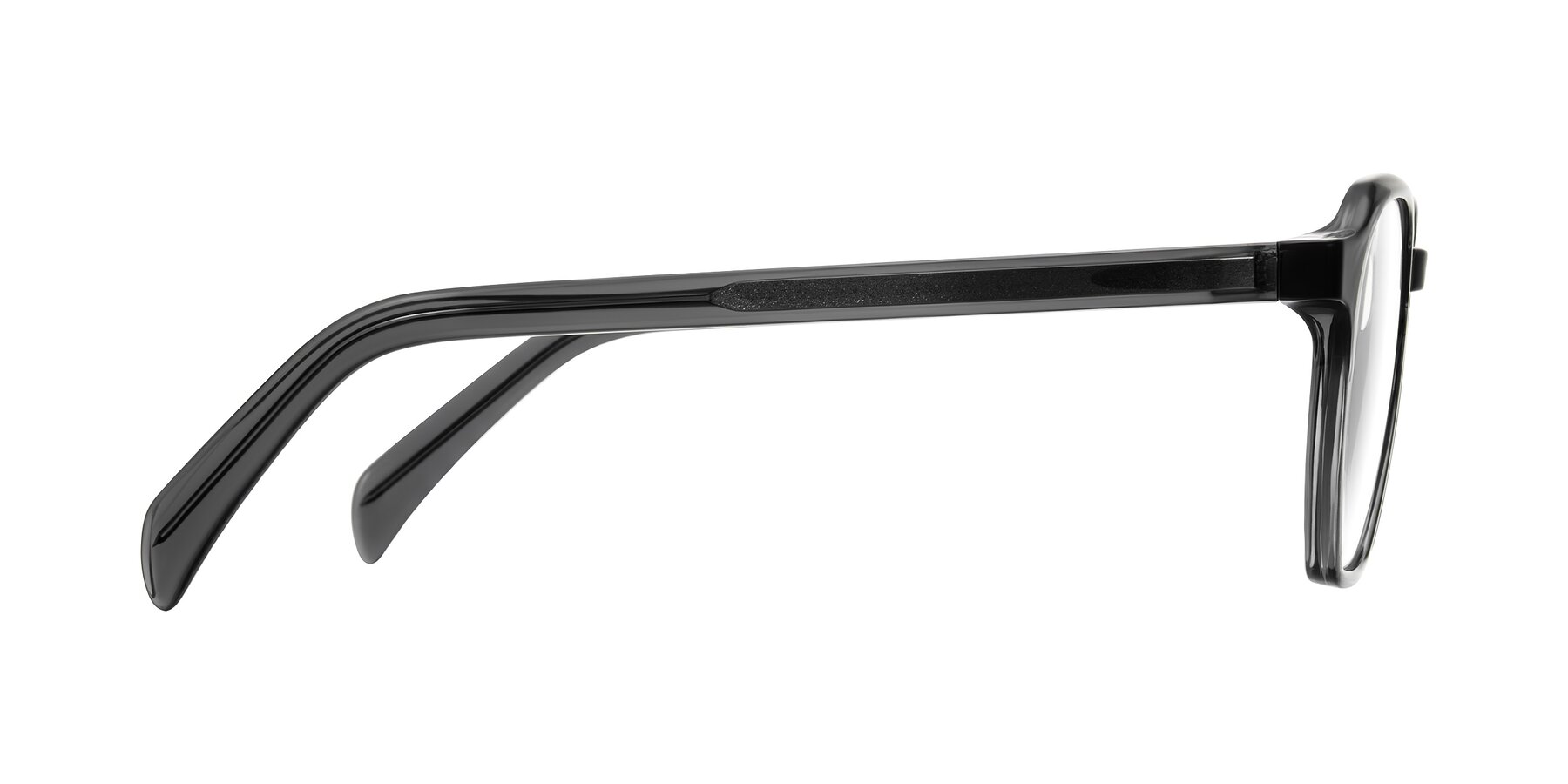 Side of McKown in Gray with Clear Eyeglass Lenses