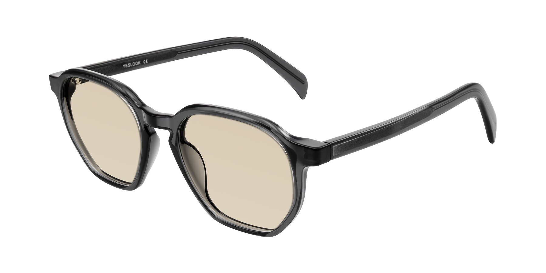 Angle of McKown in Gray with Light Brown Tinted Lenses