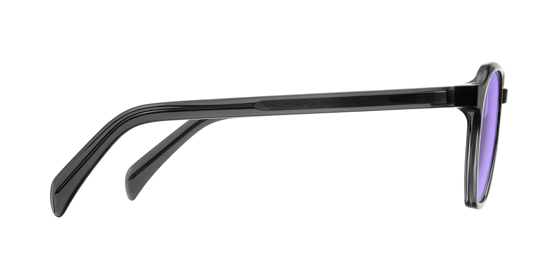 Side of McKown in Gray with Medium Purple Tinted Lenses