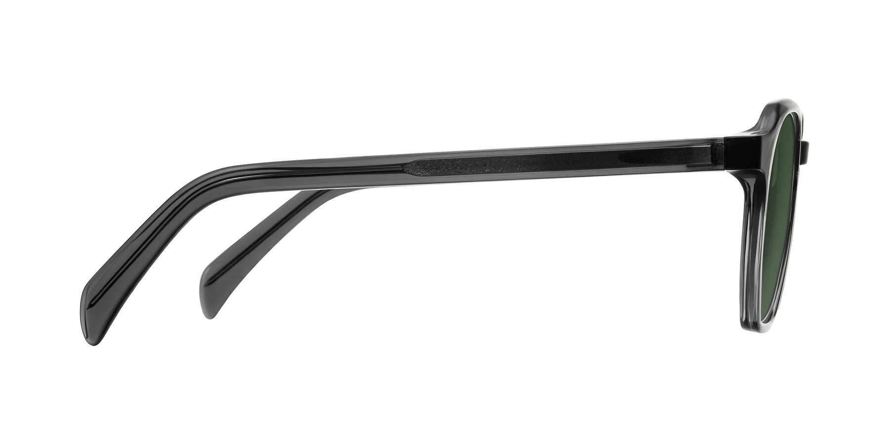 Side of McKown in Gray with Green Tinted Lenses