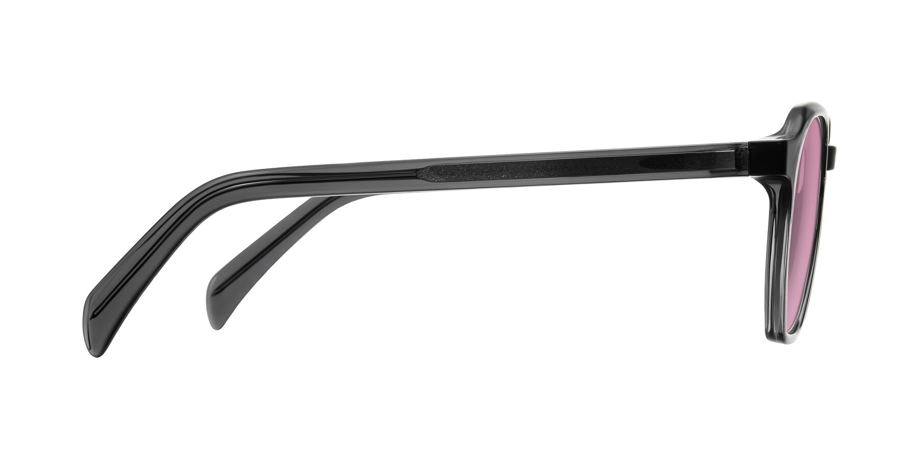 Side of McKown in Gray with Medium Wine Tinted Lenses
