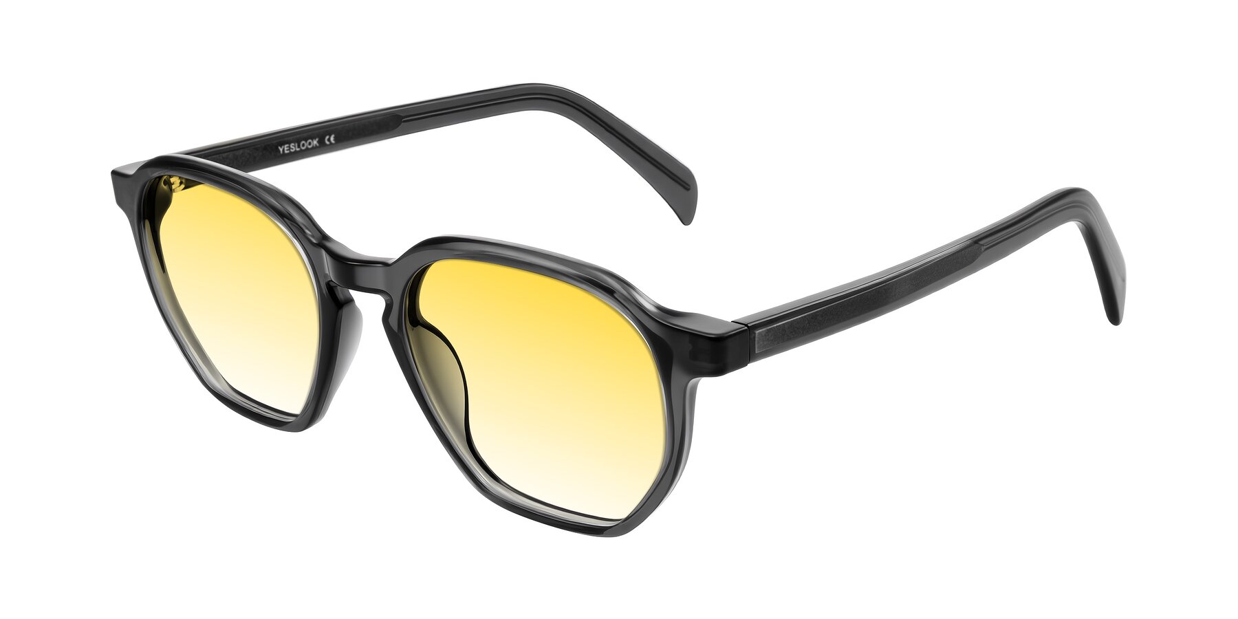 Angle of McKown in Gray with Yellow Gradient Lenses