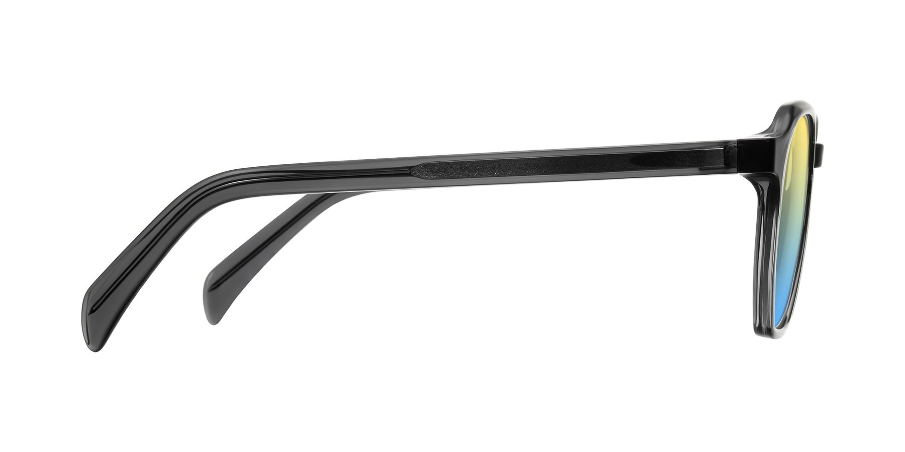 Side of McKown in Gray with Yellow / Blue Gradient Lenses