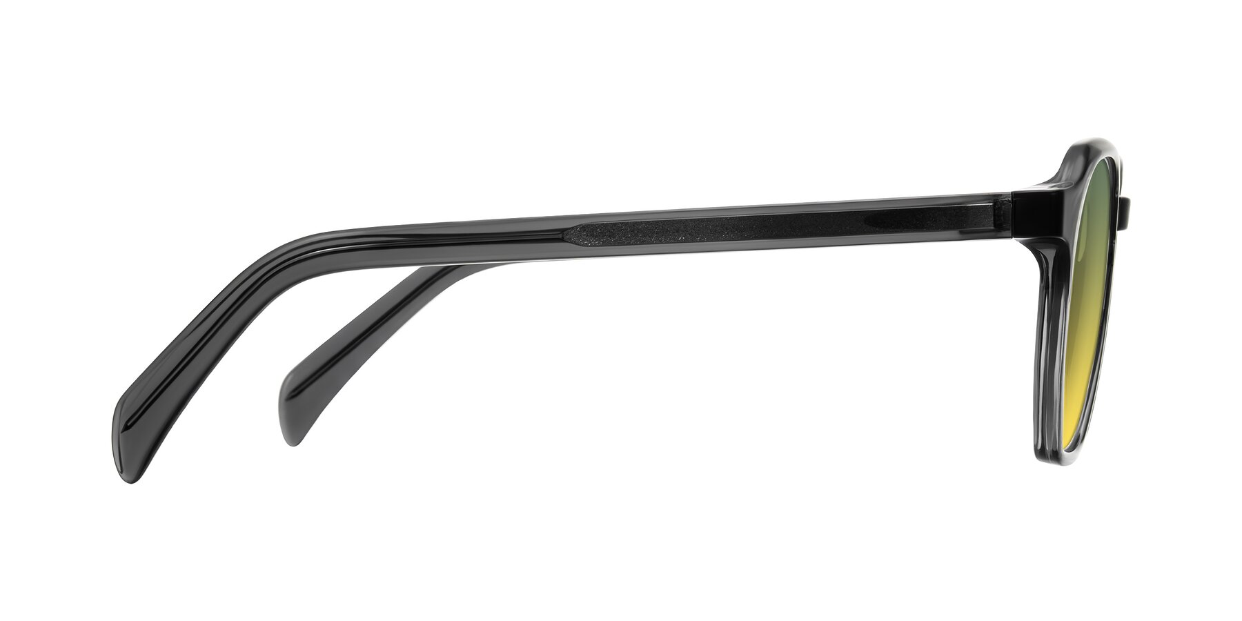 Side of McKown in Gray with Green / Yellow Gradient Lenses