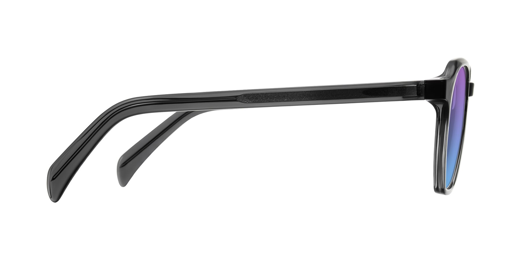 Side of McKown in Gray with Purple / Blue Gradient Lenses