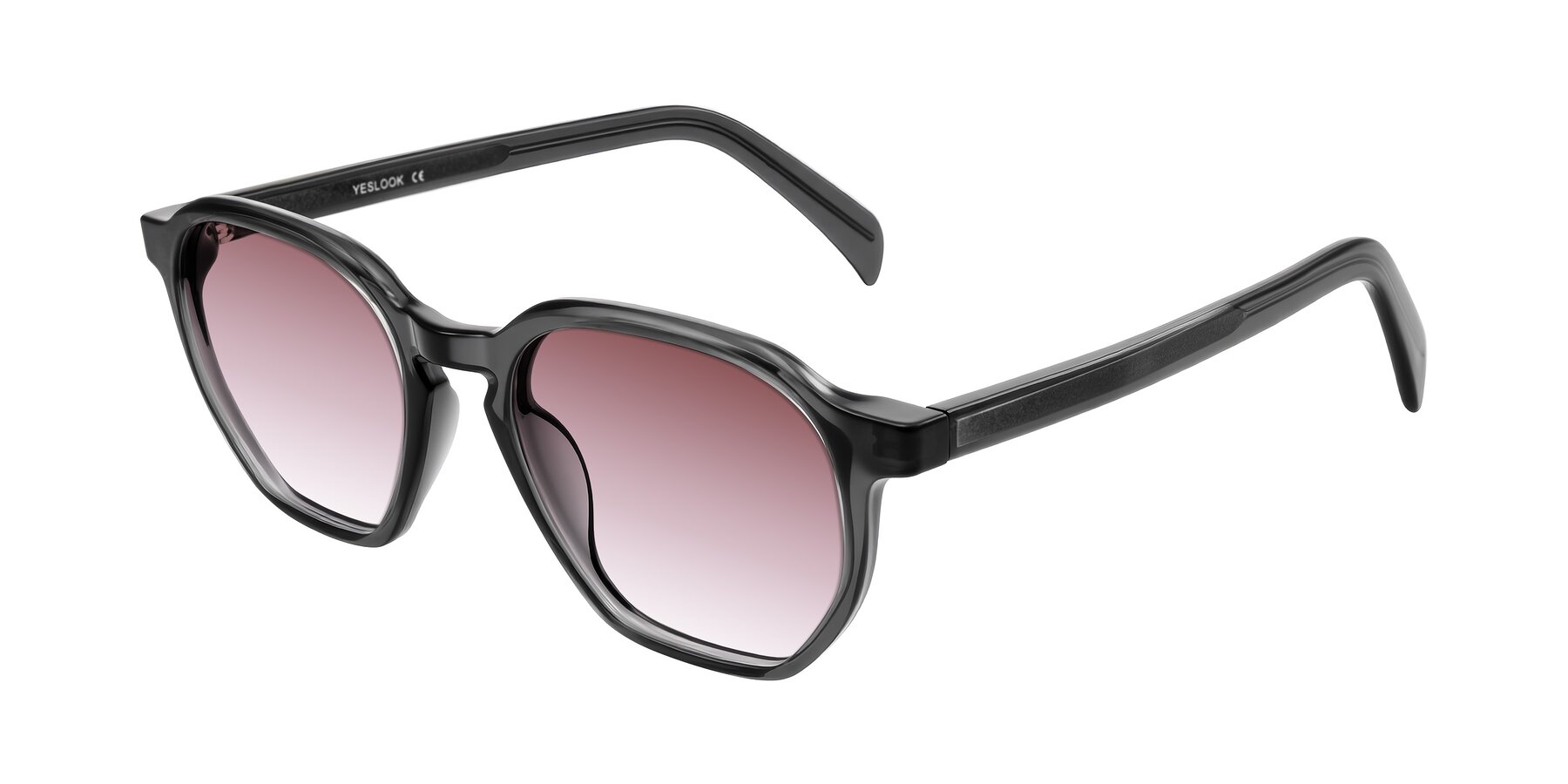 Angle of McKown in Gray with Garnet Gradient Lenses