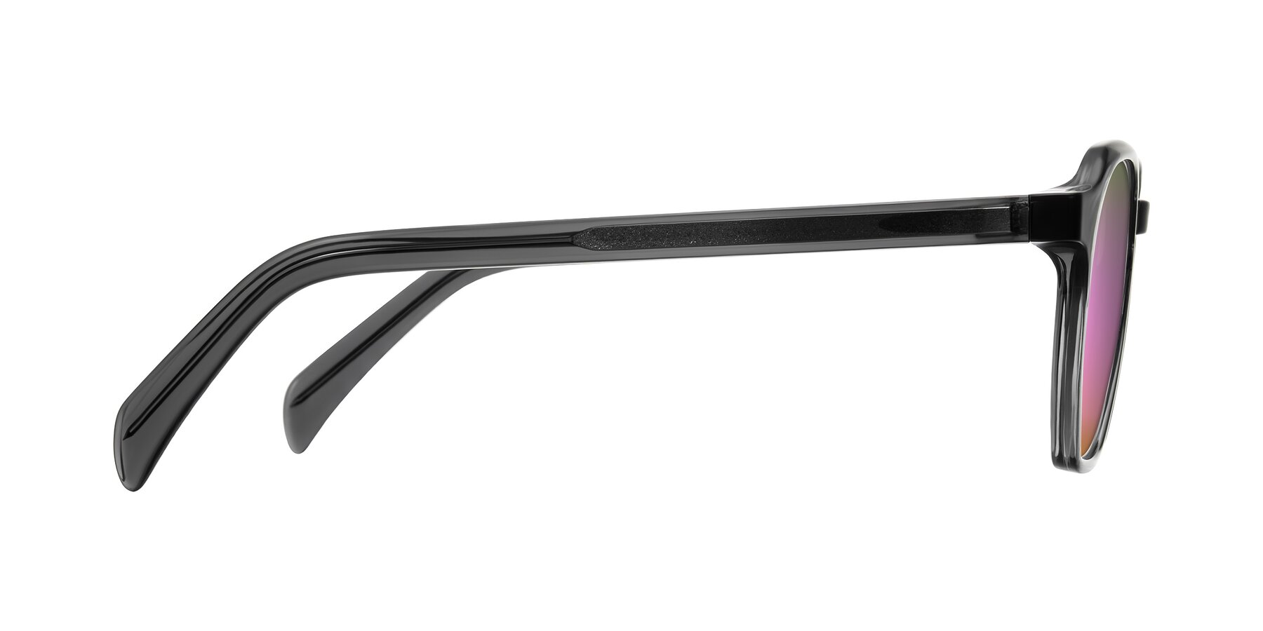 Side of McKown in Gray with Pink Mirrored Lenses