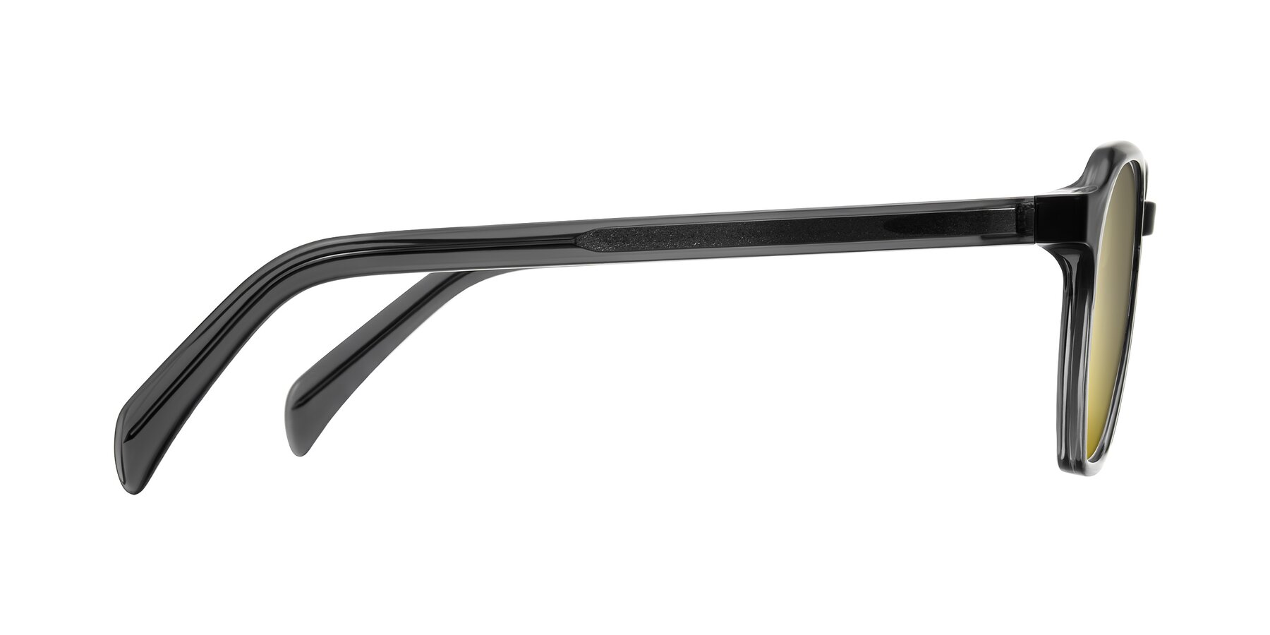 Side of McKown in Gray with Gold Mirrored Lenses