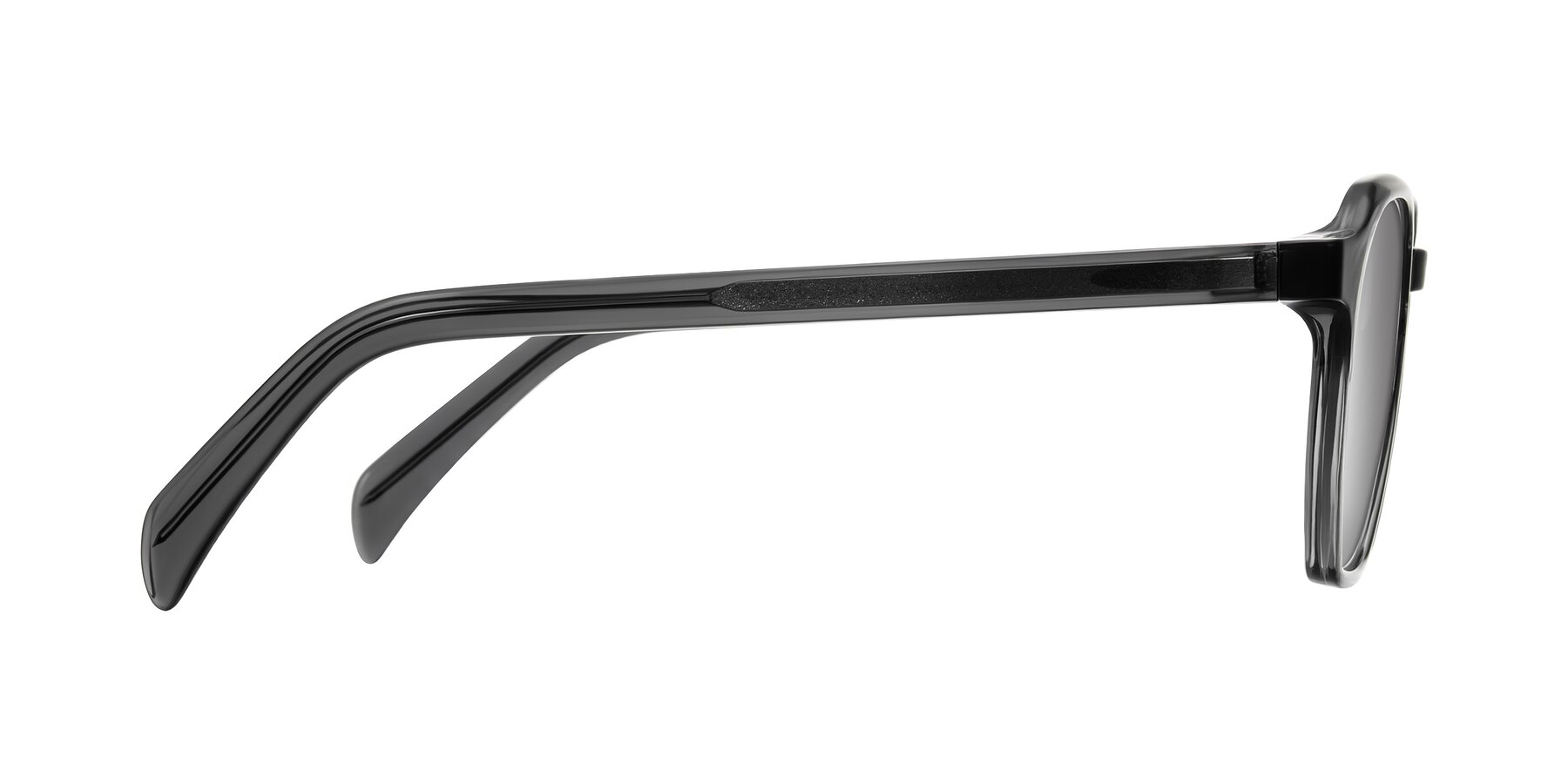 Side of McKown in Gray with Silver Mirrored Lenses