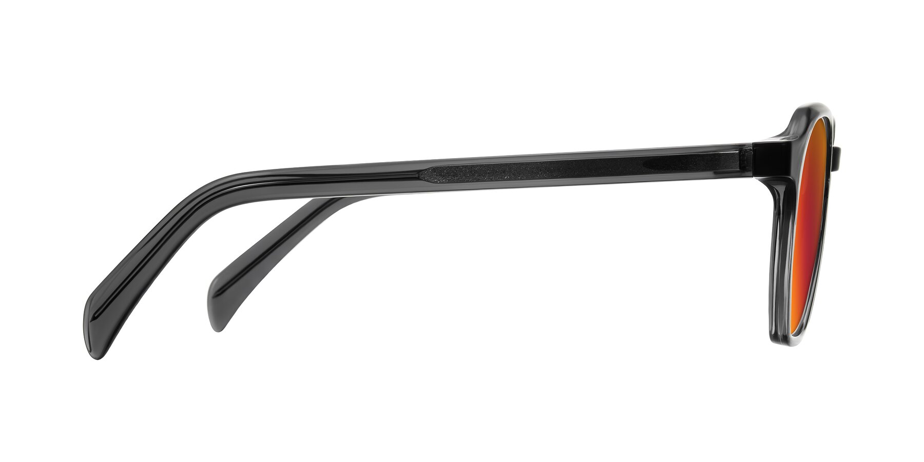 Side of McKown in Gray with Red Gold Mirrored Lenses