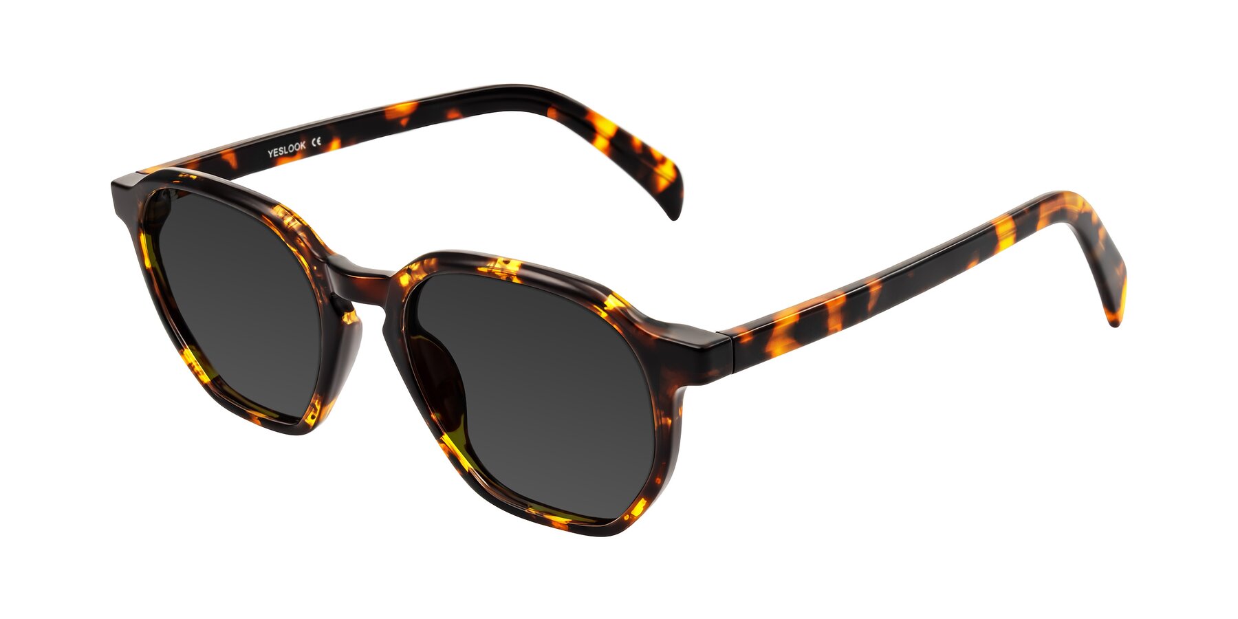 Angle of McKown in Tortise with Gray Tinted Lenses