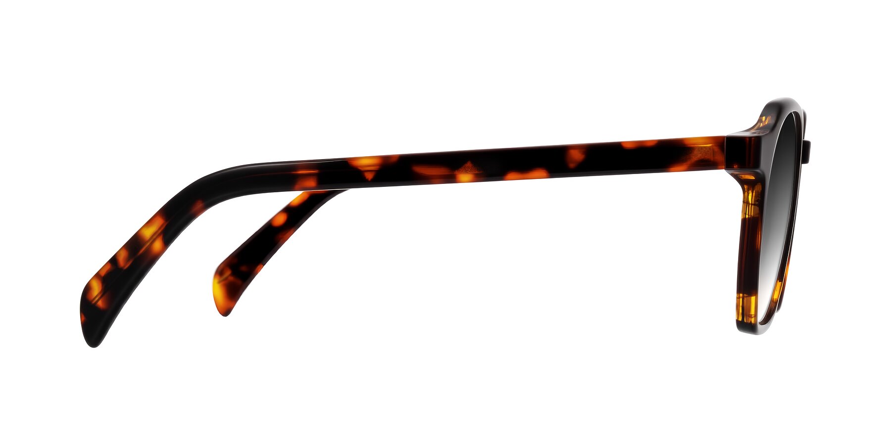 Side of McKown in Tortise with Gray Gradient Lenses