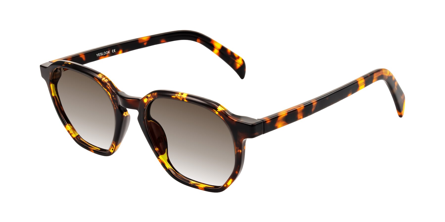 Angle of McKown in Tortise with Brown Gradient Lenses