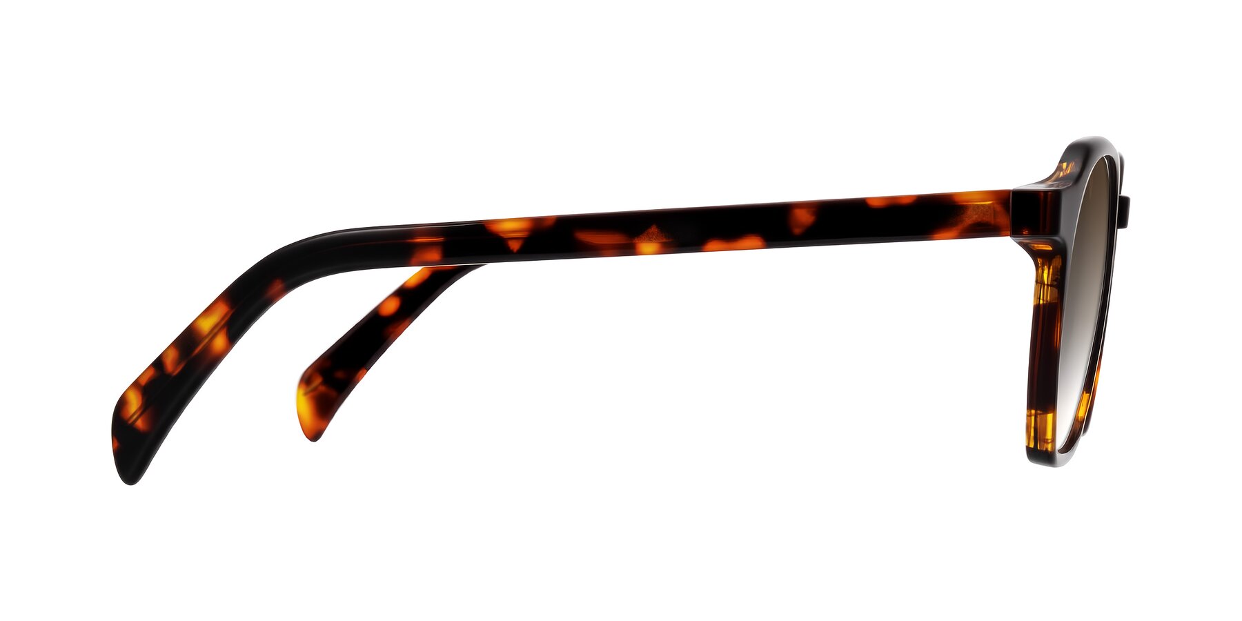 Side of McKown in Tortise with Brown Gradient Lenses