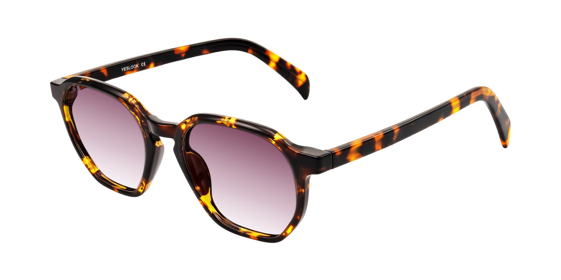 Angle of McKown in Tortise with Wine Gradient Lenses